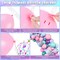 138 PCS Mermaid Birthday Balloon Arch Kit – Pink, Purple & Blue Balloons with Banner & Cake Toppers
